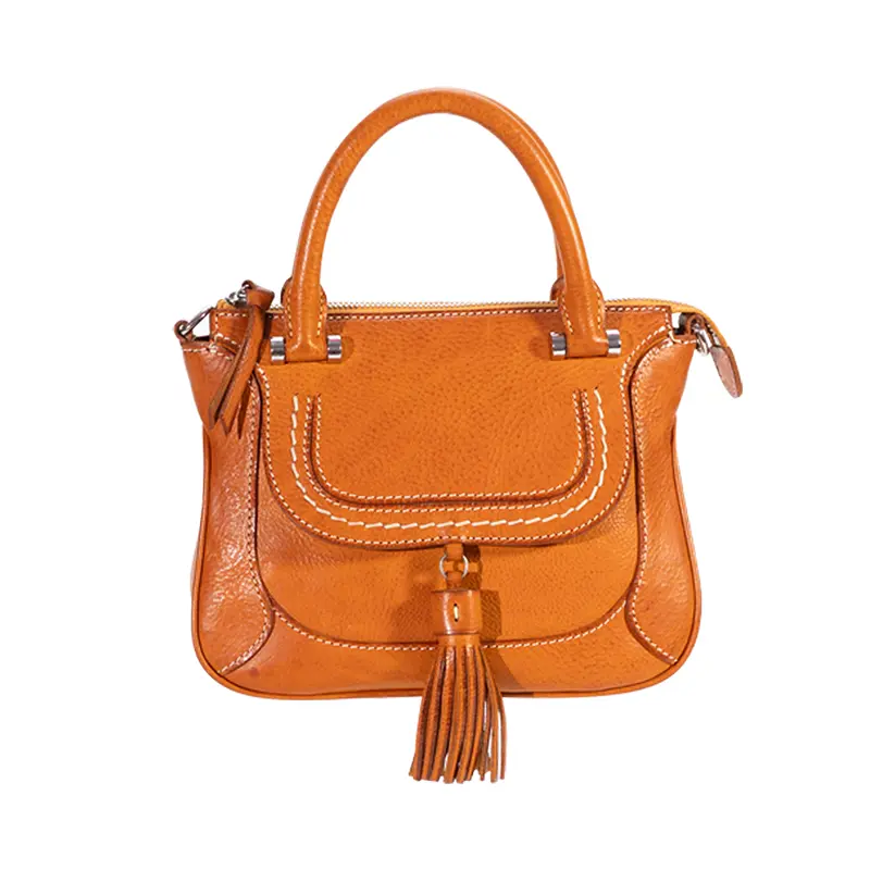 Mála Tassel Leathar Glasraí-Tanned